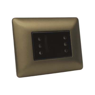 Tomacorriente Doble Compacto 10A 220V Cafe 4927 STANFORD1