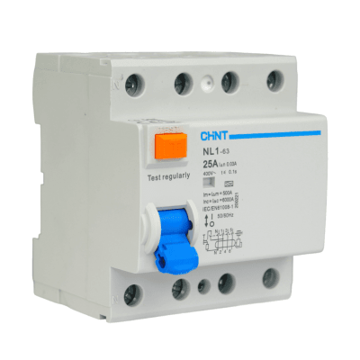 INTERRUPTOR DIFERENCIAL 4X25A 30MA CLASE A NL1-A CHINT1