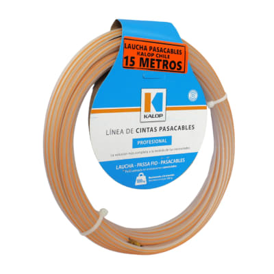 Laucha Plastica 4mm C/Alma De Acero 1,2mm 15 Mts KALOP