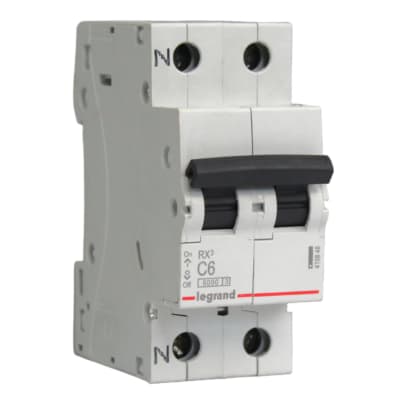 Automático 1P+N 6A 6kA Curva C 230/400V Rx3 Legrand1