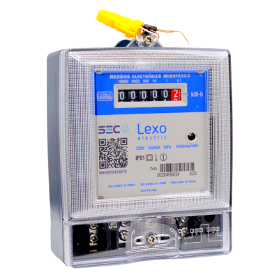 Medidor Monofasico Analogo 10(50)A 220V DDS608 Calibra. LEXO1