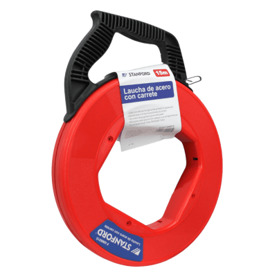 Laucha de Acero 3mm Con Carrete ABS 15M Stanford1