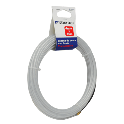 Laucha de Acero con Funda Transp. 4mm 15M Stanford