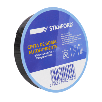Cinta Goma Autofundente 0.8MM X 19MM X 5mts Stanford