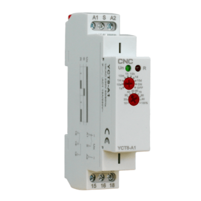 Rele Temporizador YCT8-A1 On Delay 0.1-10dias 16A 230V CNC