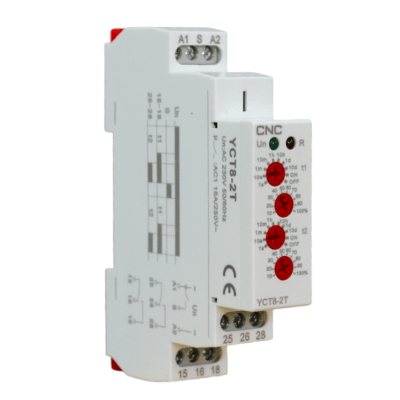Rele Temporizador YCT8-2T Carga Gradual 2NC-2NO 16A 230V CNC