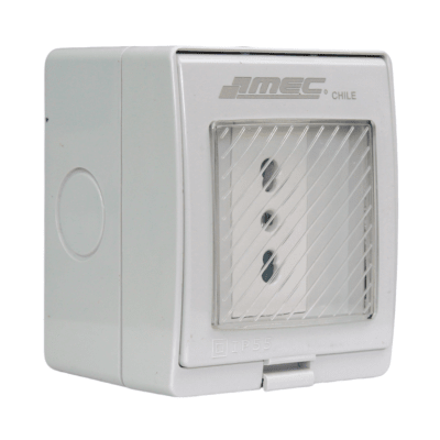 Hidrobox Tomacorriente Sencillo 10/16a 220v cert. Ip55 Mec