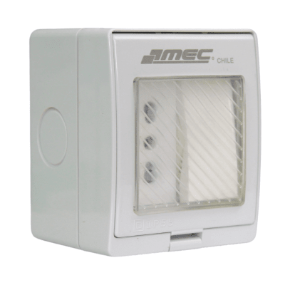 Hidrobox int. 9/12 + toma 10/16a 220v certificado ip55 mec