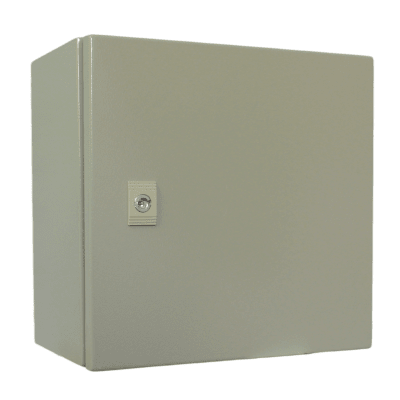Gabinete met. 1 puerta 300x300x200 IP65 c/chasis Lexo1
