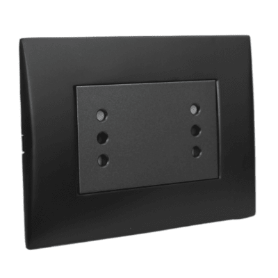 Toma Corriente Andes DÚPLEX 10A 250V BLACK LEXO