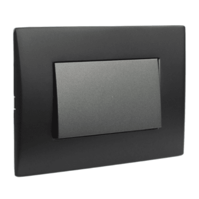 Interruptor Andes Simple 9/12 Teclón 73mm 10A BLACK LEXO