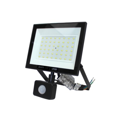 Proyector Led c/Sensor 50W 6500K Negro IP65 VKB1