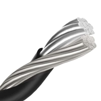 Cable De Aluminio Preensamblado 2x25mm Neutro Desnudo X Mts