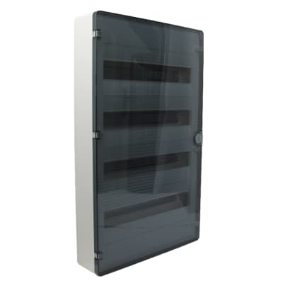 Tablero Plastico S/P Hager L.H. 72cc Puerta Transp.(VS418TJ)1
