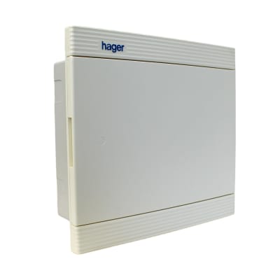 Tablero Plastico Embutido Hager L.H. 8cc P. Opaca (VF08PB)