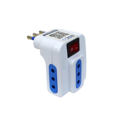 Adaptador Toma Triple 2p+T 10a 220v C/Interruptor Kalop