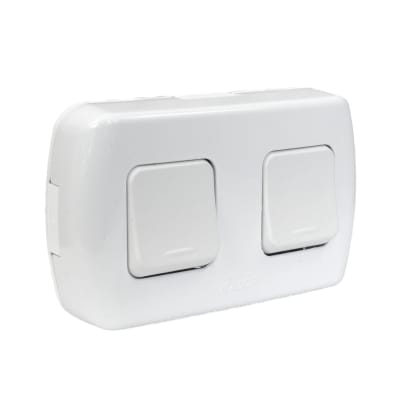 Casquete Interruptor Doble 9/15 1oa 250v Tekna Blanco Kalop1