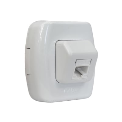 Casquete Toma Computacion Rj45 Cat6 Tekna Blanco Kalop1