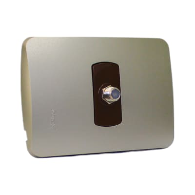 Toma Coaxial TV Miluz Armada Dorada Schneider