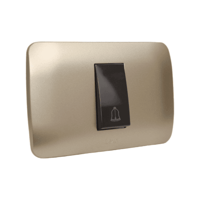 Interruptor Timbre 10A Cafe / Titanio LEXO