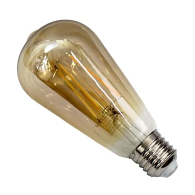 Ampolleta vintage ST64 E27 8W 2500K WELLMAX