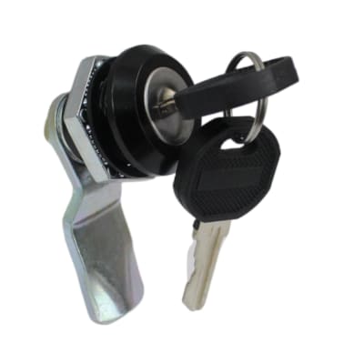 Chapa Metal Zamak Con 2 Llaves Negra