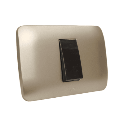 Interruptor 9/12 10a café / titanio LEXO