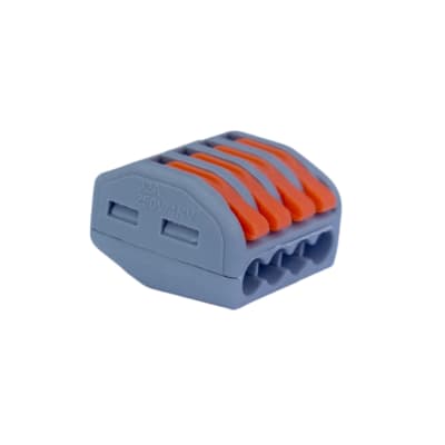 Conector Rap. Wago 4 Der. PCT-214 0.8-4mm2 32A 250V BL 20u1