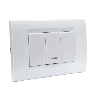 Interruptor 9/12 Civil Blanco Termoplastica Kalop
