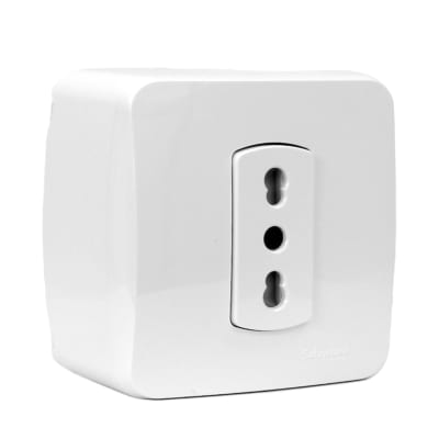 Casquete Tomacorriente 10/16A 250V Miluz Blanco Schneider