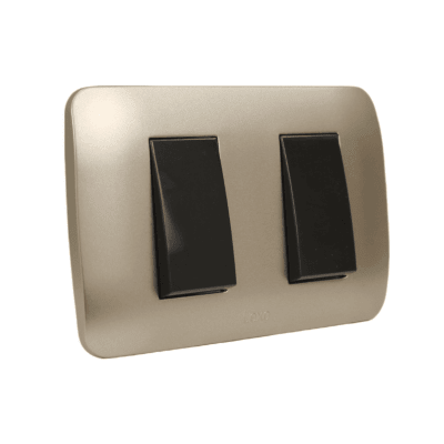 Interruptor 9/15 10A Cafe / Titanio LEXO1