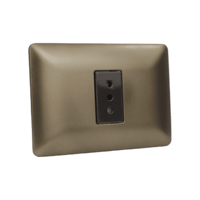 Tomacorriente simple 2p+t 10A 220V MTX CAFE STANFORD