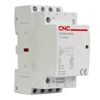 Contactor Modular 2P 25A Bobina 220v 4NO YCCH6-25/40 CNC