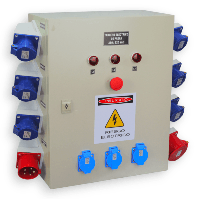 Tablero de Faena Metalico C/Parada de Emergencia IP65 LEXO1