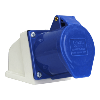 Hembra sobrepuesta IP44 32a 2p+t 220 v