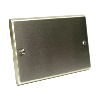 Placa ciega con tornillos aluminio anodizado 8700