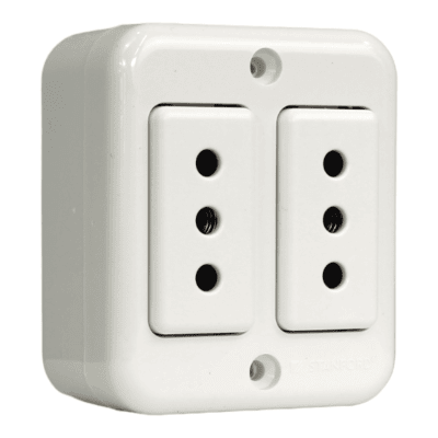 Casquete s/p tomacorriente doble 10A STANFORD1