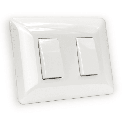 Interruptor doble 9/15 10A 220V BL 2912 STANFORD