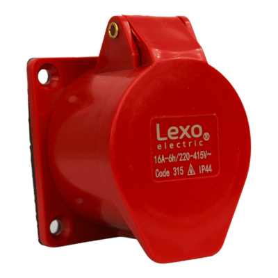 Hembra embutida IP44 16A 3p+t +n 380V