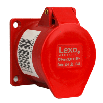 Hembra embutida IP44 32a 3p+t 380v