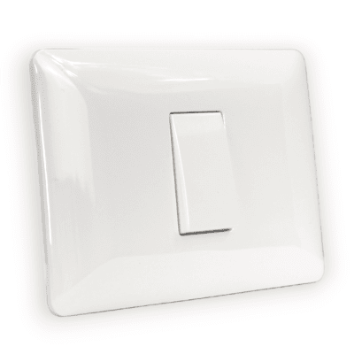 Interruptor simple 9/24 10A 220V BL 2914 STANFORD