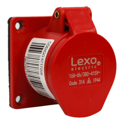 Hembra embutida IP44 16a 3p+t 380v1