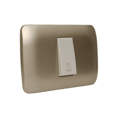 Interruptor Timbre 10A Beige / Titanio LEXO