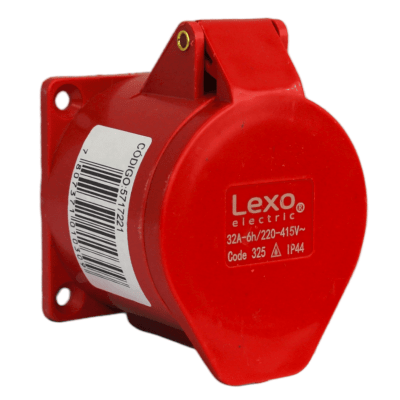 Hembra embutida IP44 32A 3p+t +n 380v1