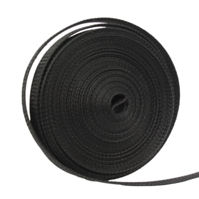 Malla Trenzada Para Cable Negro 6mm 10mts
