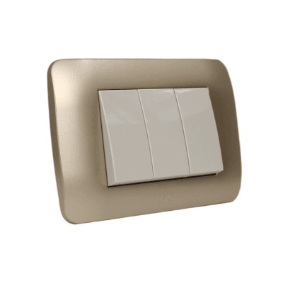 Interruptor 9/32 10A Beige / Titanio LEXO
