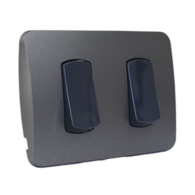 Interruptor Doble 9/15 16A/250V Miluz Grafito Schneider