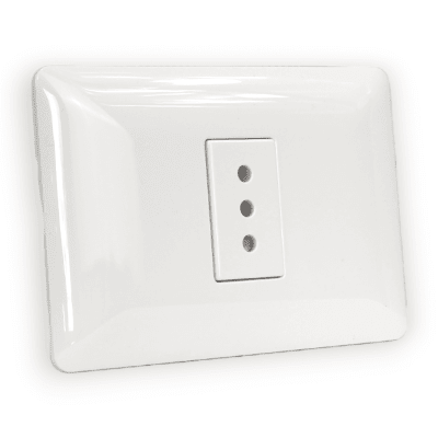 Tomacorriente simple 2p+t 10A 220V BL 2916 STANFORD