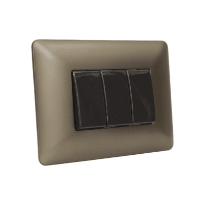 Interruptor triple 9/32 10A 220V MTX CAFE STANFORD1