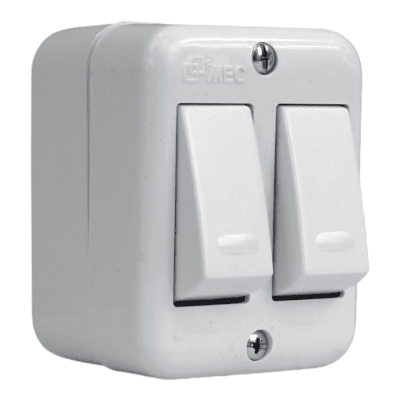 Casquete s/p interruptor doble 9/15 10A IMEC
